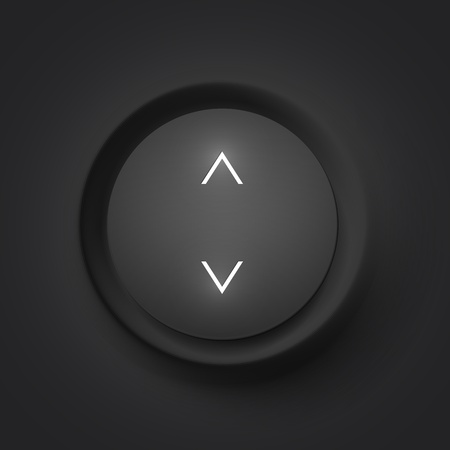 Black  button with arrowsのイラスト素材