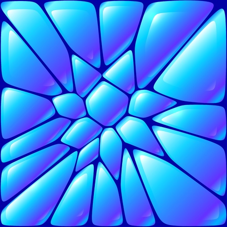 Glossy blue wet vector bricksのイラスト素材