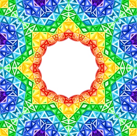 Rainbow kaleidoscope vector colorful backgroundのイラスト素材