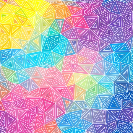 Colorful abstract triangles vector backgroundのイラスト素材