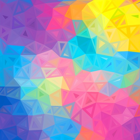 Colorful abstract triangles vector backgroundのイラスト素材