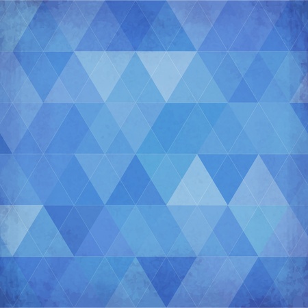Blue vintage triangles vector backgroundのイラスト素材