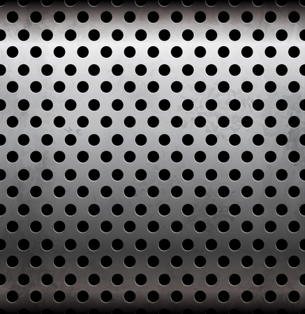 Vector perforated metallic seamless patternのイラスト素材