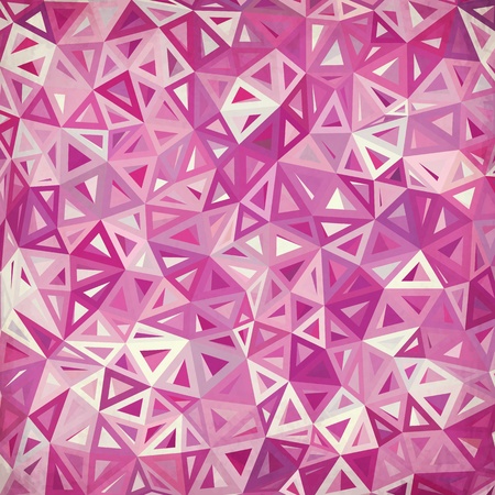 Abstract triangles vintage vector pink backgroundのイラスト素材