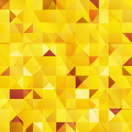 Yellow abstract triangles seamless patternのイラスト素材