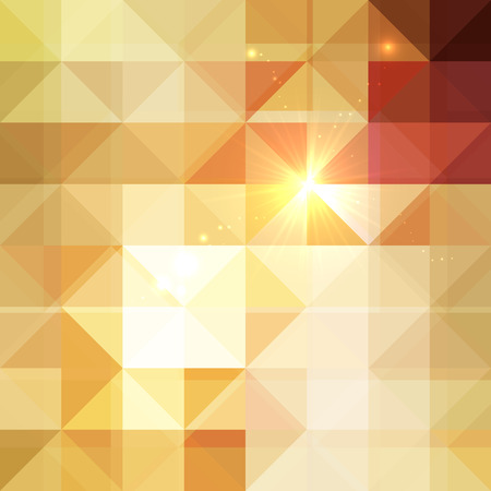 Abstract triangles beige shining lights vector backgroundのイラスト素材