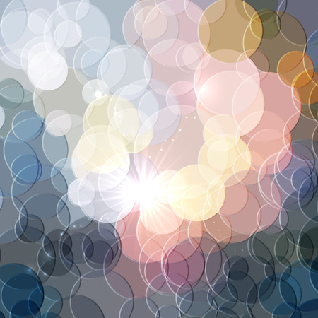 Abstract shining pastel colors circles vector backgroundのイラスト素材