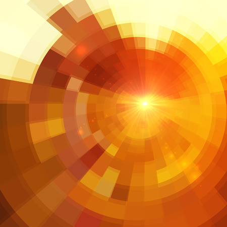 Abstract beige circle shining vector tiled backgroundのイラスト素材