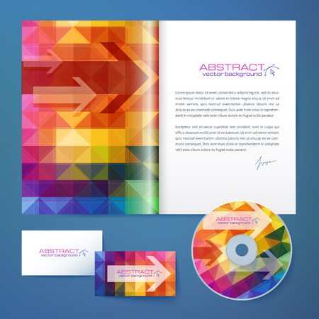 Abstract geometry pattern vector business style and magazine templateのイラスト素材