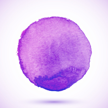 Violet vector isolated watercolor paint texture circleのイラスト素材