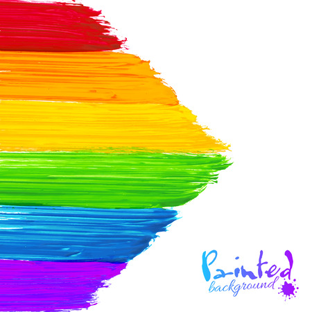 Bright rainbow paint strokes arrow backgroundのイラスト素材