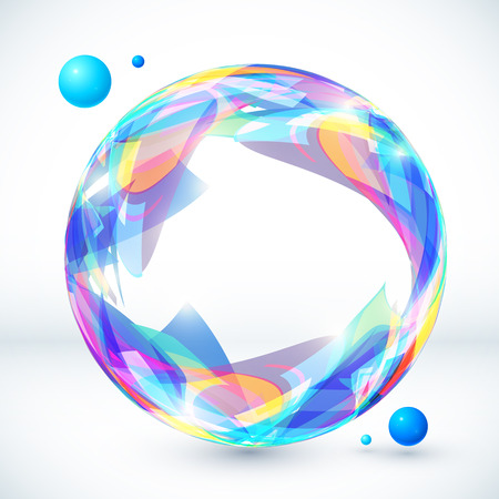 Abstract colorful sphere, vector imageのイラスト素材