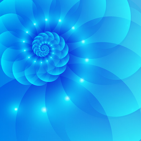 Blue spiral abstract backgroundのイラスト素材