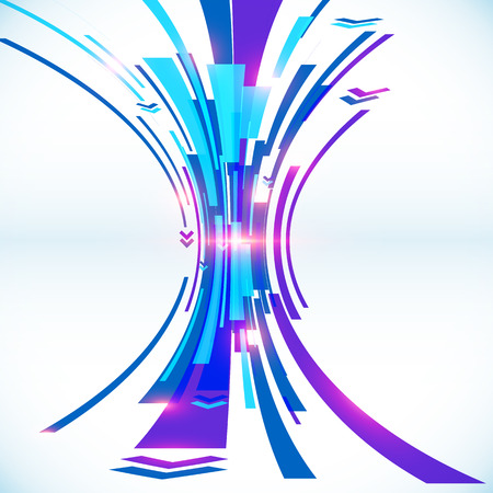 Blue abstract futuristic vector backgroundの写真素材