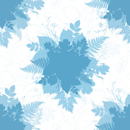 Blue floral seamless patternのイラスト素材