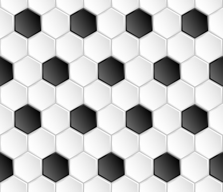 Geometric football vector seamless patternのイラスト素材