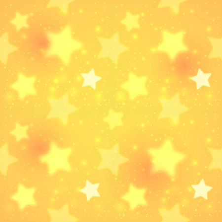 Yellow blurred shining stars seamless patternのイラスト素材