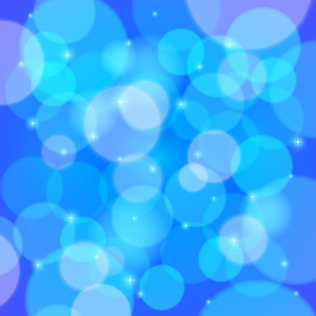 Blue bokeh effect vector abstract backgroundのイラスト素材