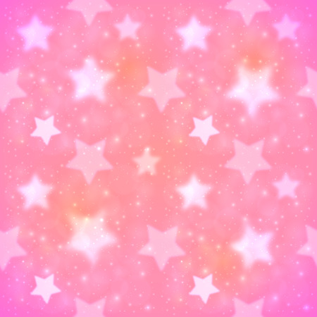 Pink blurred stars vector seamless patternのイラスト素材