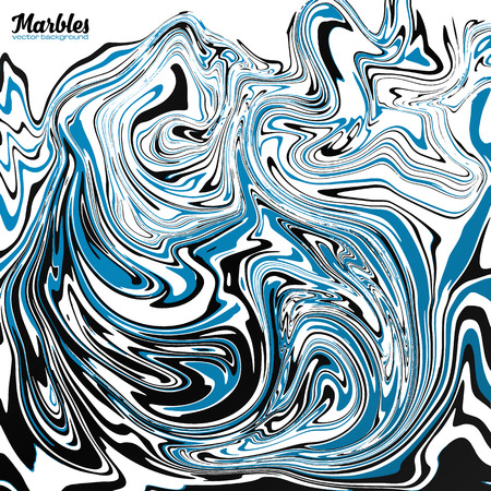 Black, blue and white marble watercolor style abstract vector backgroundのイラスト素材