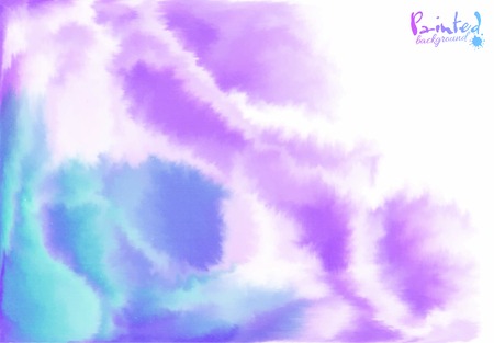 Vector purple and blue background in watercolor styleのイラスト素材