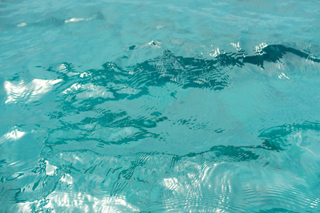 Blue transparent ocean waterの写真素材