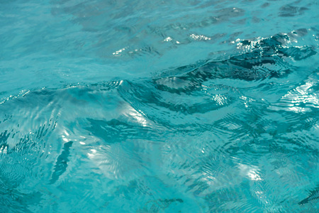 Blue ocean water in Philippines islands