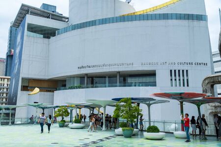 Bangkok Art and Culture Centre, Pathum Wan, Bangkok, Thailand-August 11.2019.The capital center with...