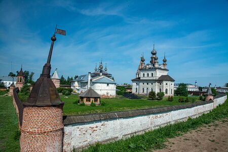 Golden Ring of Russia. In the territory of Archangel Michael monastery in Yuryev-Polskyの写真素材