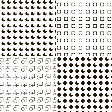 Different patterns of polka-dotのイラスト素材