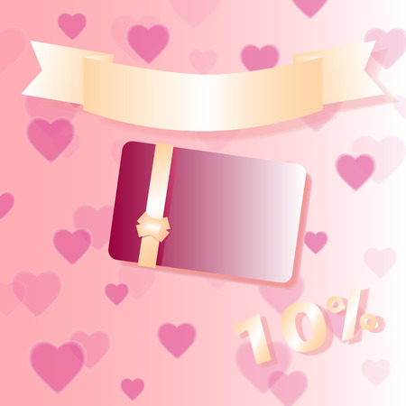 Pink banner saleのイラスト素材