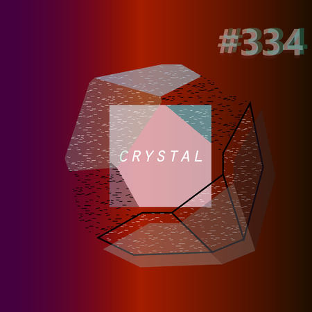 A vector illustration stones and crystalsのイラスト素材
