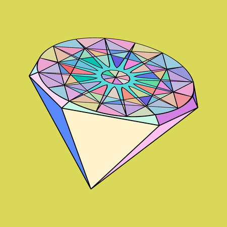 A vector illustration stones and crystalsのイラスト素材