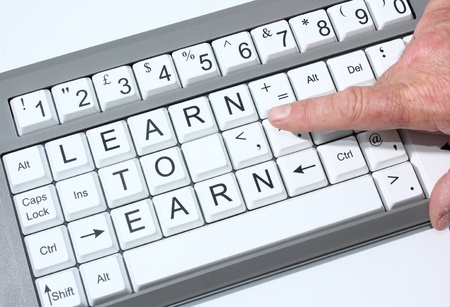 Internet, Learn to Earnの写真素材