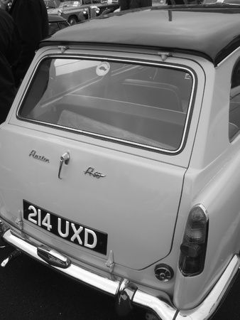 old retro cars at a show in romsey, england on the 26th december 2011のeditorial素材