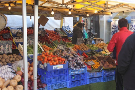 Fruit & veg market stallのeditorial素材