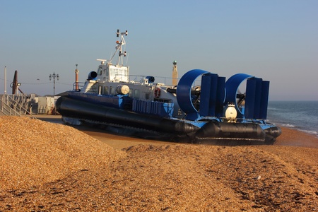 Passenger hovercraft from portsmouth to the isle of wight,2012の写真素材