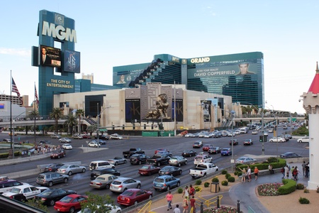 Daytime scenes from the MGM hotel along the Las Vegas strip, nevada,usa,april 2013のeditorial素材