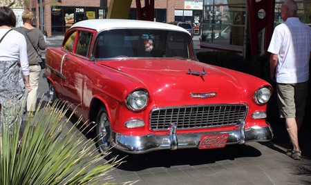 old classic car along the Las Vegas strip, april 2013