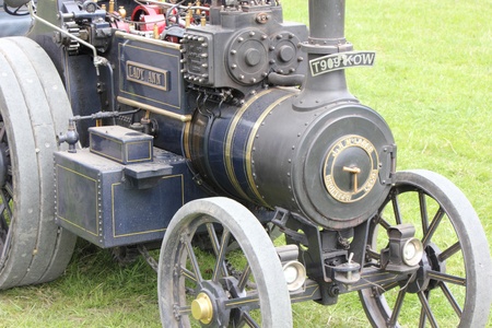 Vintage steam engine at the New forest spring fair,hampshire,england, 5th may 2013のeditorial素材