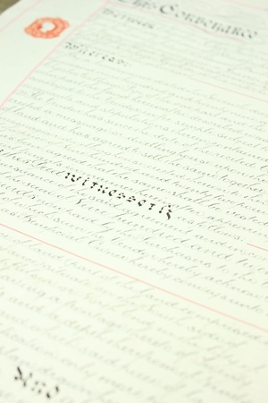 Old vintage conveyance documents from the 1930 s
