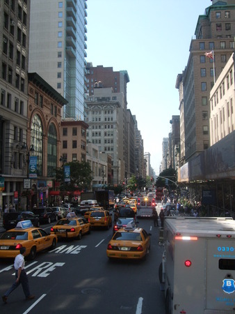 NEW YORK, AMERICA, 18TH AUGUST 2008: A street scene in NewYork, America ,18th august 2008