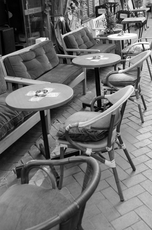 31ST MAY 2017, FETHIYE, TURKEY: A Bistro along the small streets of Fethiye in Turkey, 31st may 2017のeditorial素材