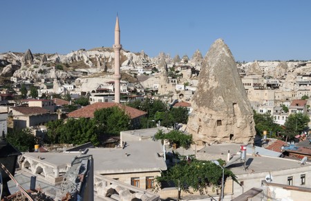 Fairy Chimneys in Cappadocia, Goreme - Turkey, 2017の写真素材