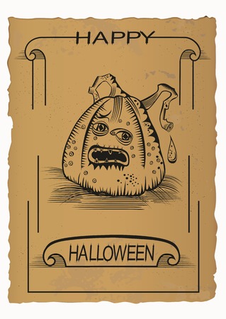 Happy Helloween, Jack Oのイラスト素材