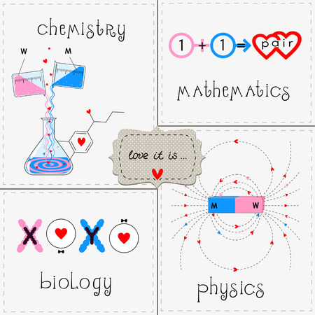 Set love itのイラスト素材