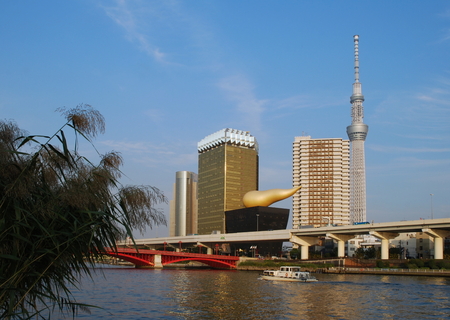 Tokyo, Sumida River and Sky tree Tower