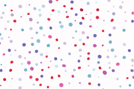 Colorful confetti on a white background. Holiday vector illustration.のイラスト素材