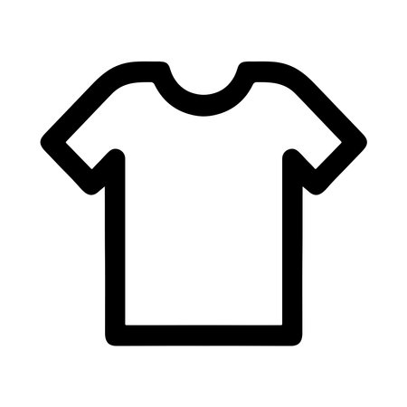 Stylish T-shirt Graphic - The Perfect Wearable Icon. Cool Flat Style T-shirt Icon.のイラスト素材