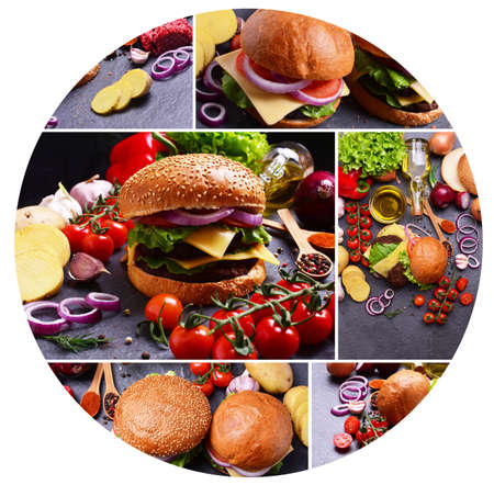 American Hamburger from the best foodの写真素材